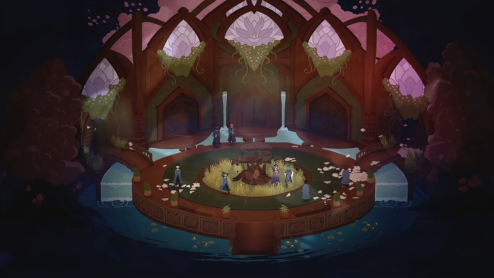 Official screenshot of the academy great hall