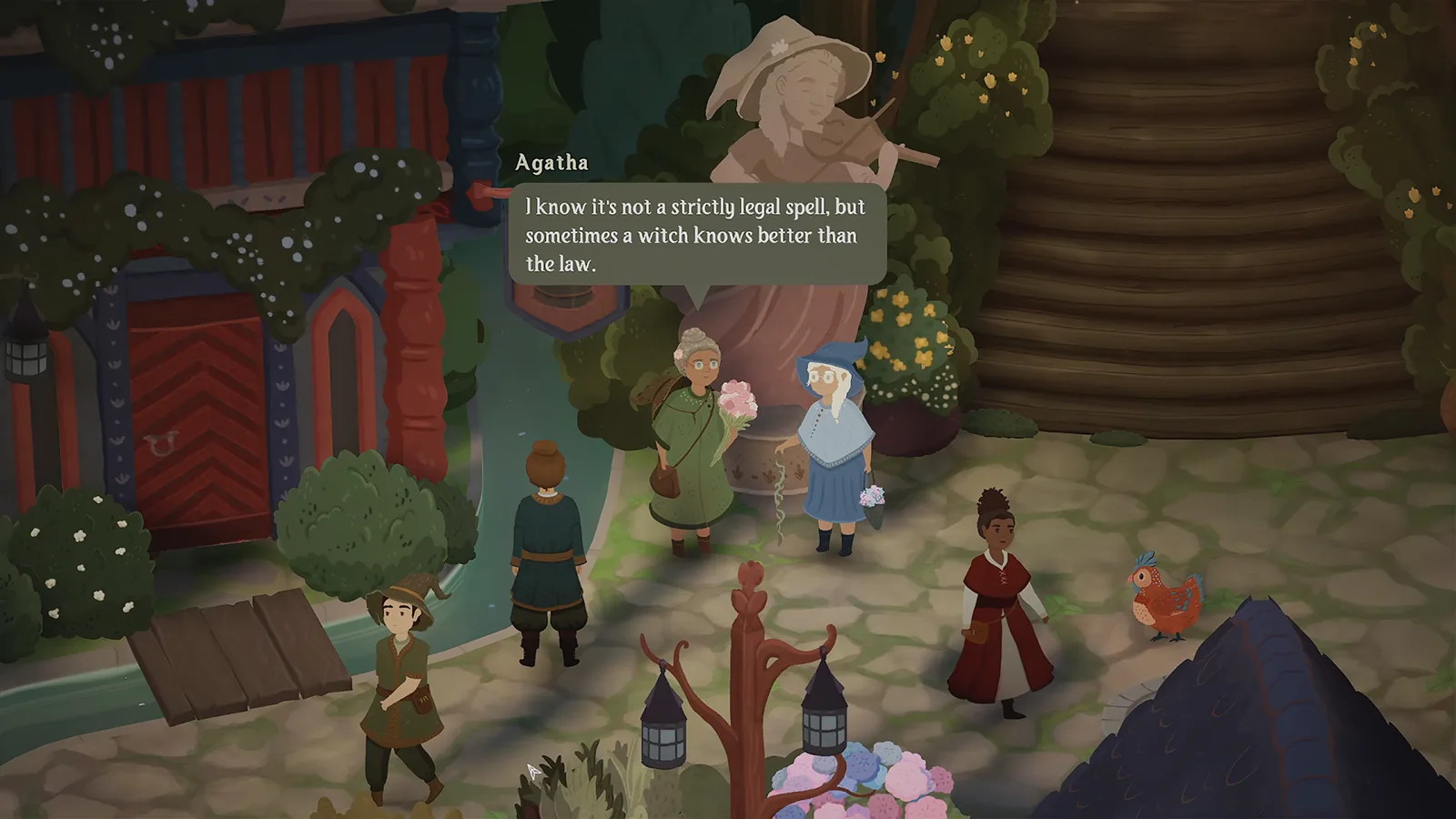 Official screenshot of a conversation with townspeople